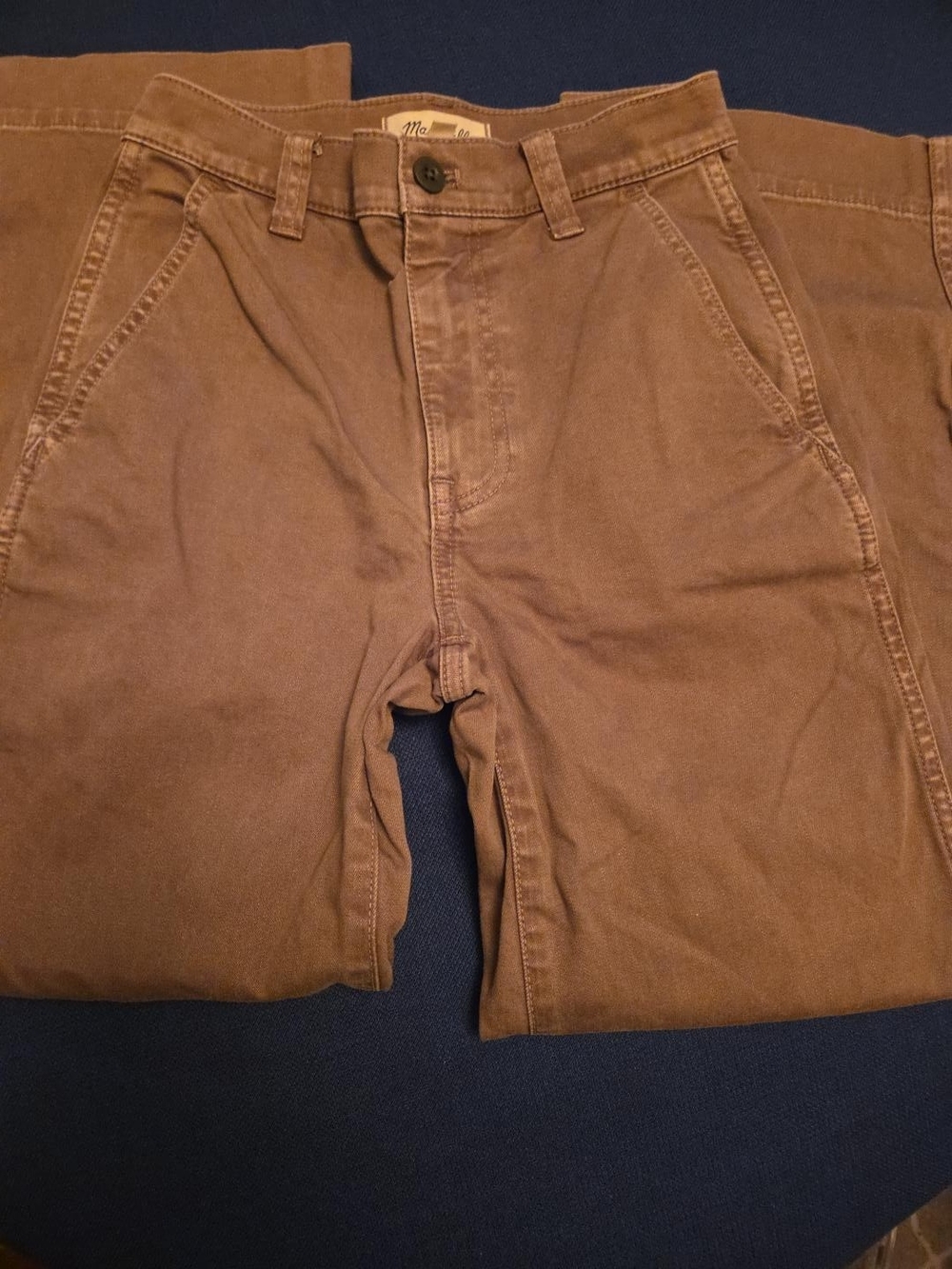Madewell Brown Utility Pants Size 23 Straight Leg Workwear Carpenter Style